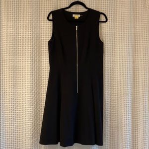 Calvin Klein Zip Front Fit and Flare Dress Nursing